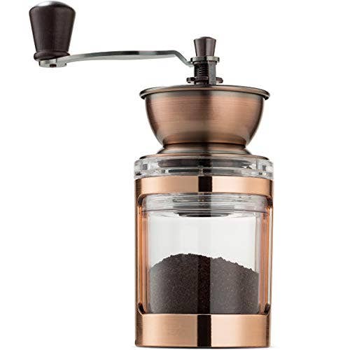 Manual Coffee Grinder with Adjustable Burr Mill