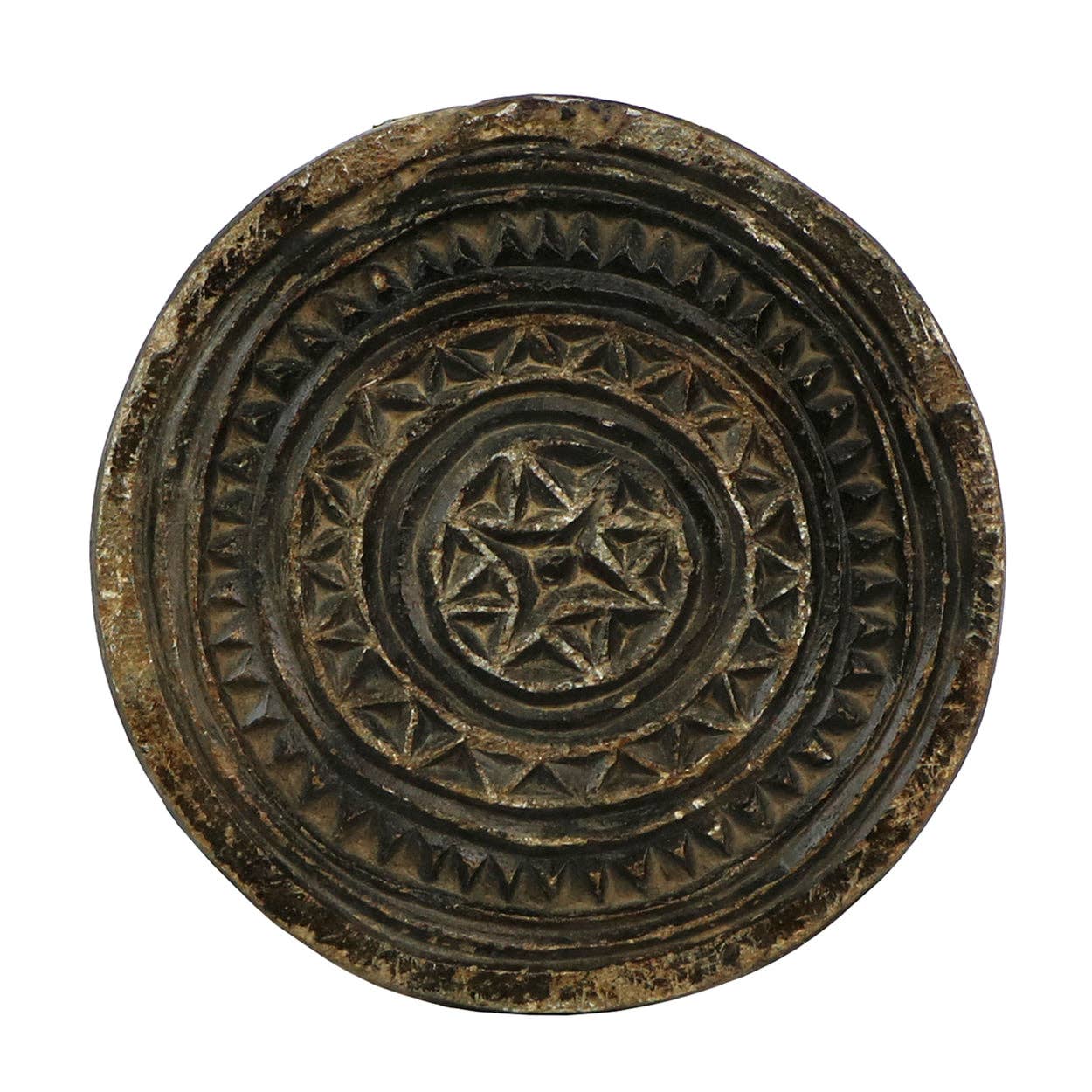 Carved Stone Biscuit Mold