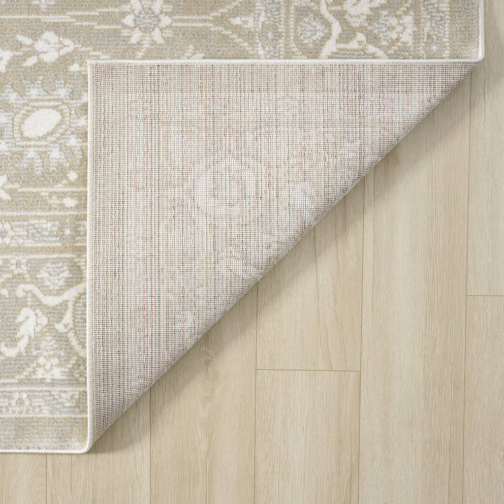 Floral Oriental Sand Rug