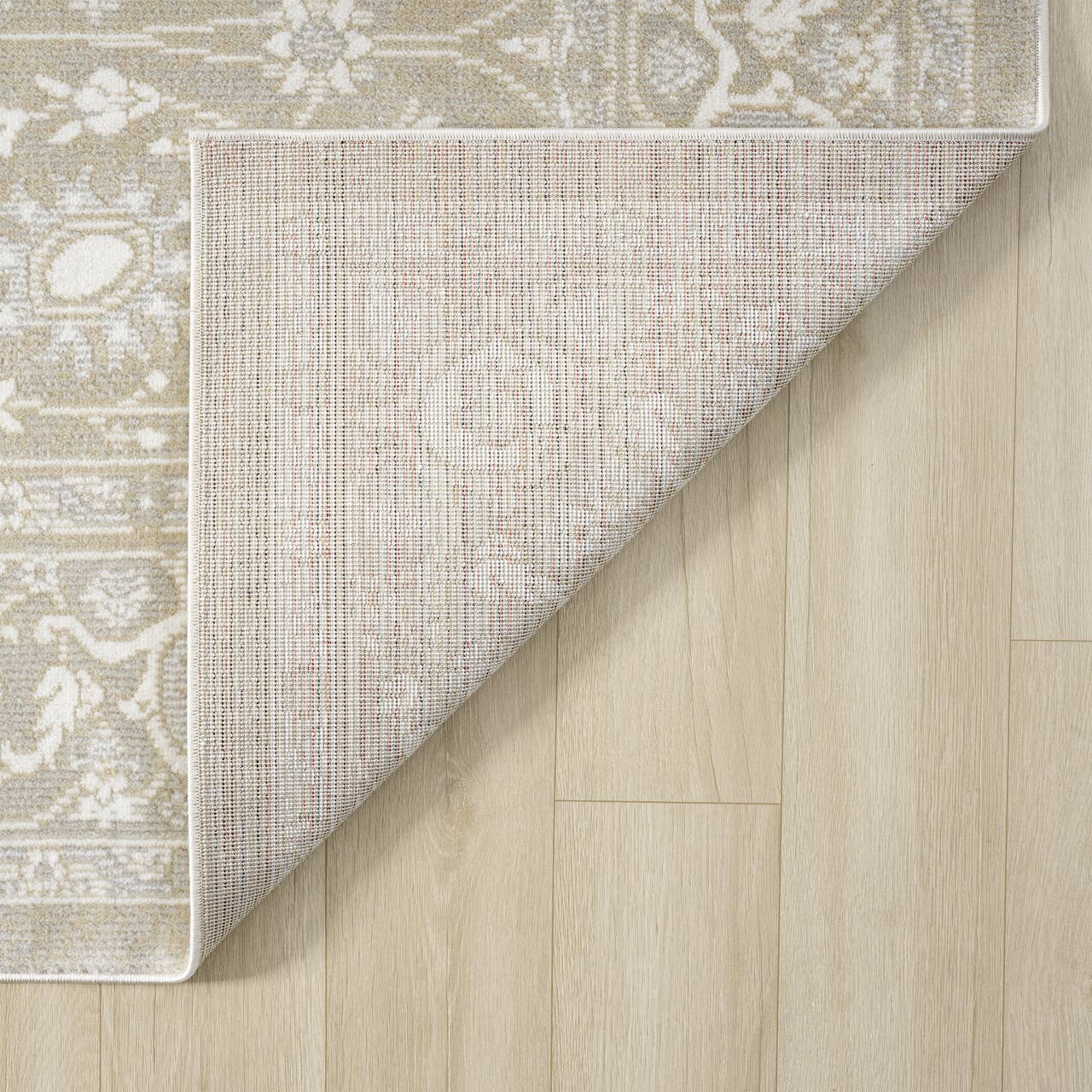 Floral Oriental Sand Rug