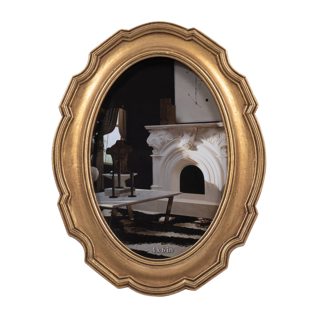 The Gilded Oval Frame — 4x6 in.