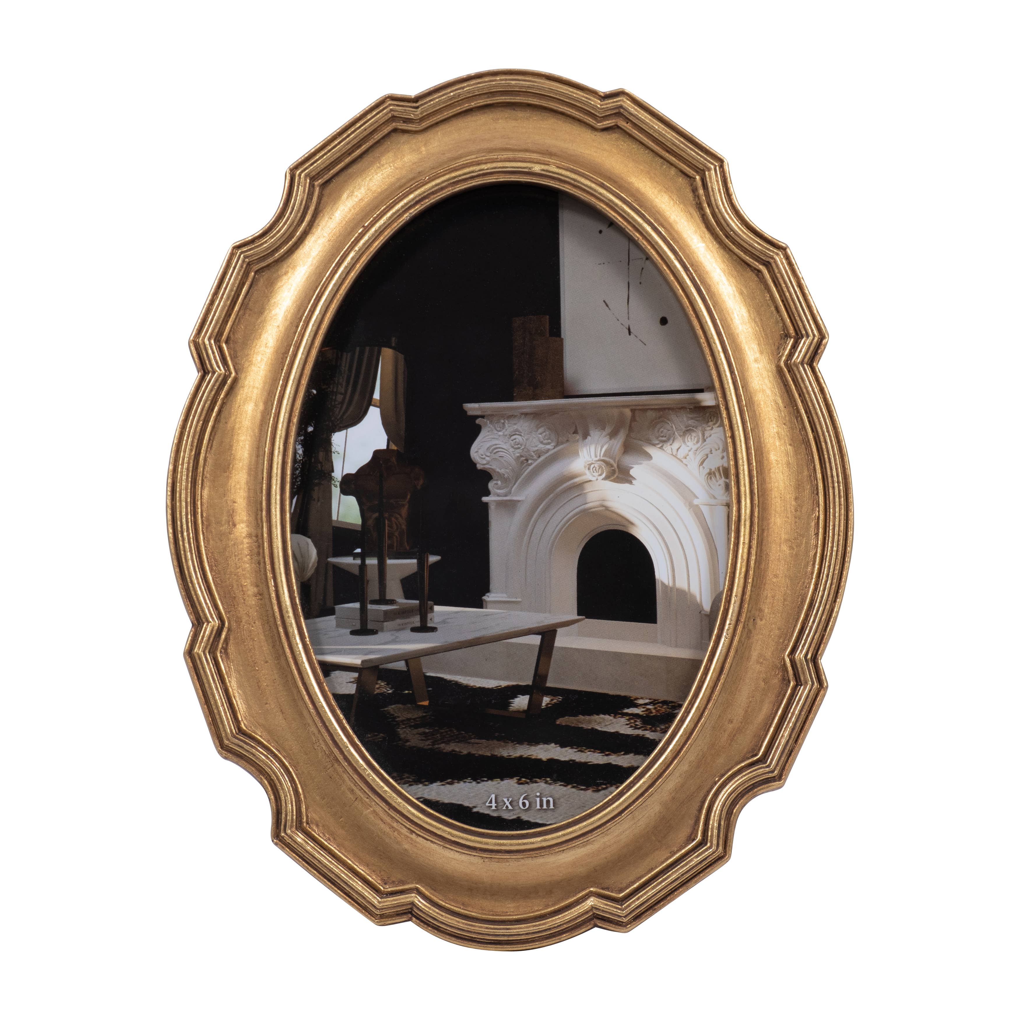 The Gilded Oval Frame — 4x6 in.