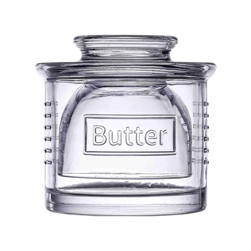 Glass French Butter Crock