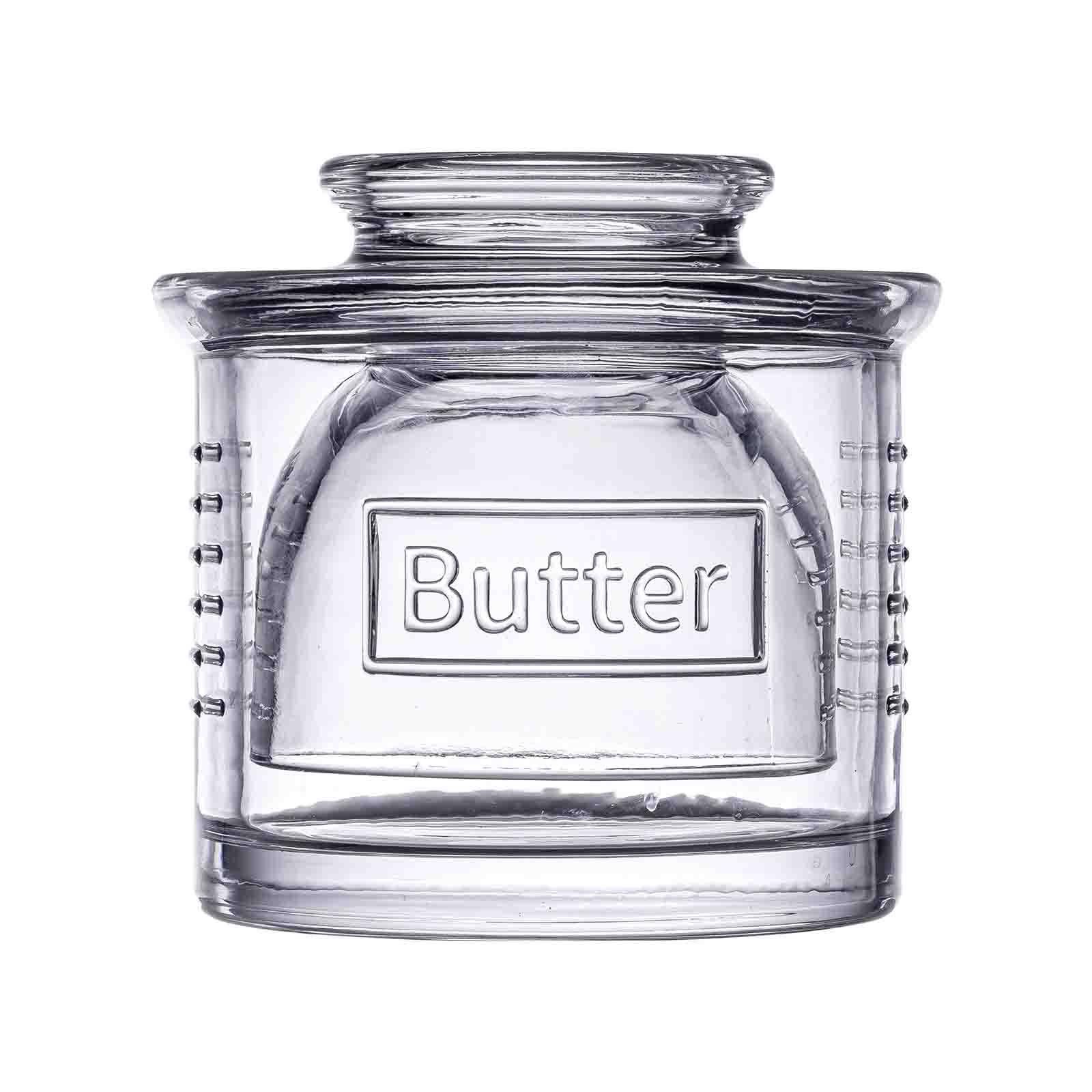 Glass French Butter Crock