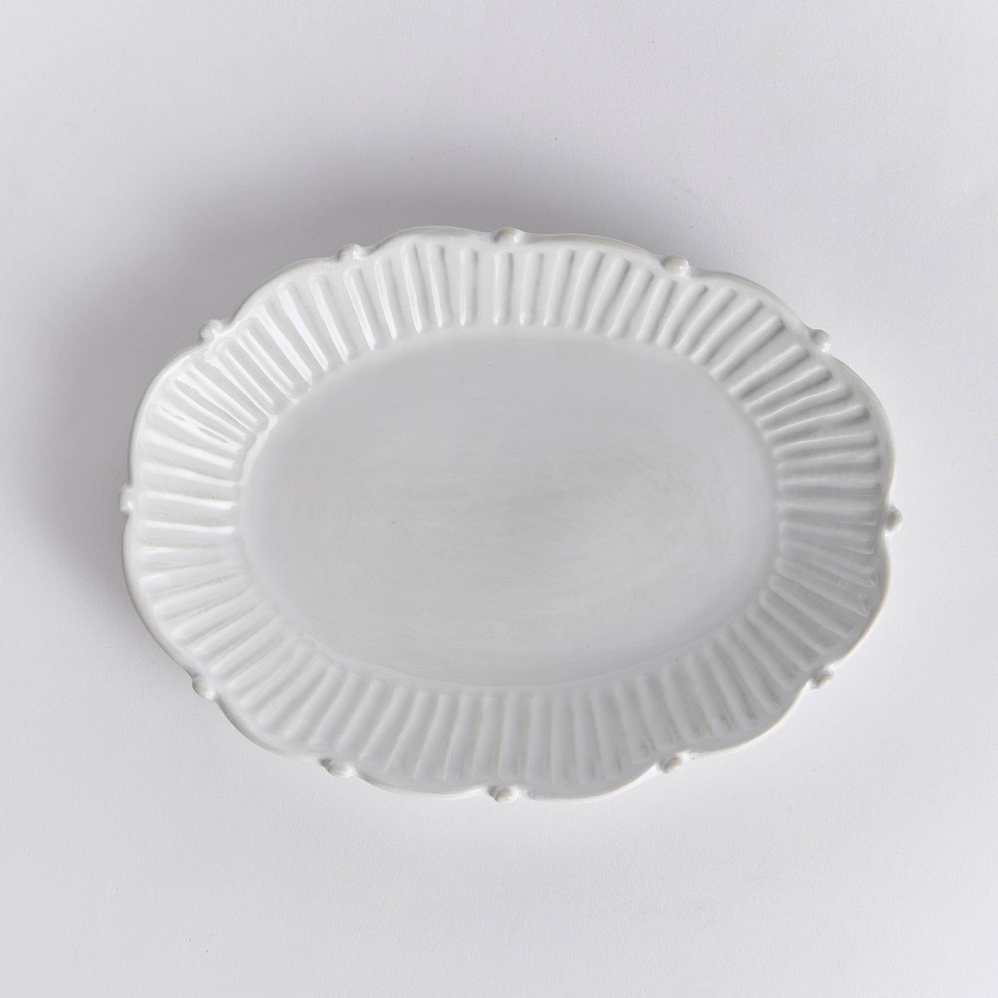 White Canapé Plate