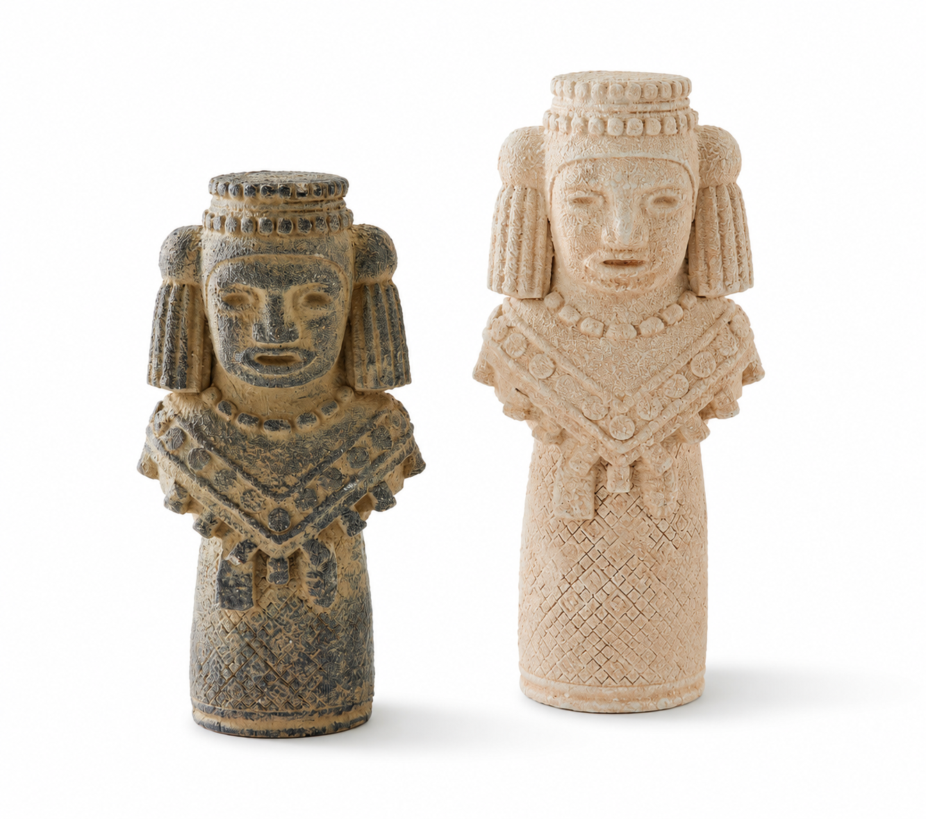Ancient Queen Cement Busts | Set of 2