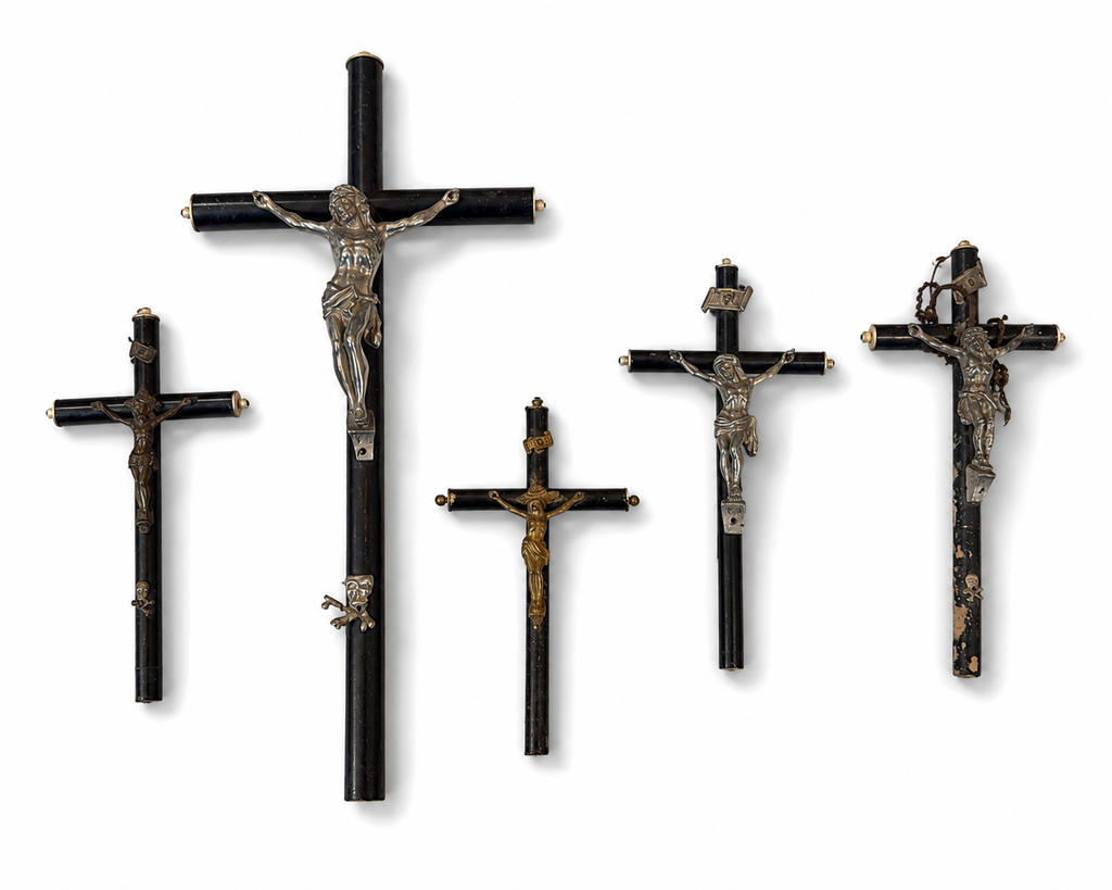 Antique 19th- to early 20th-Century French Crucifixes