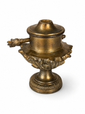 Antique Brass Oil Lamp Font