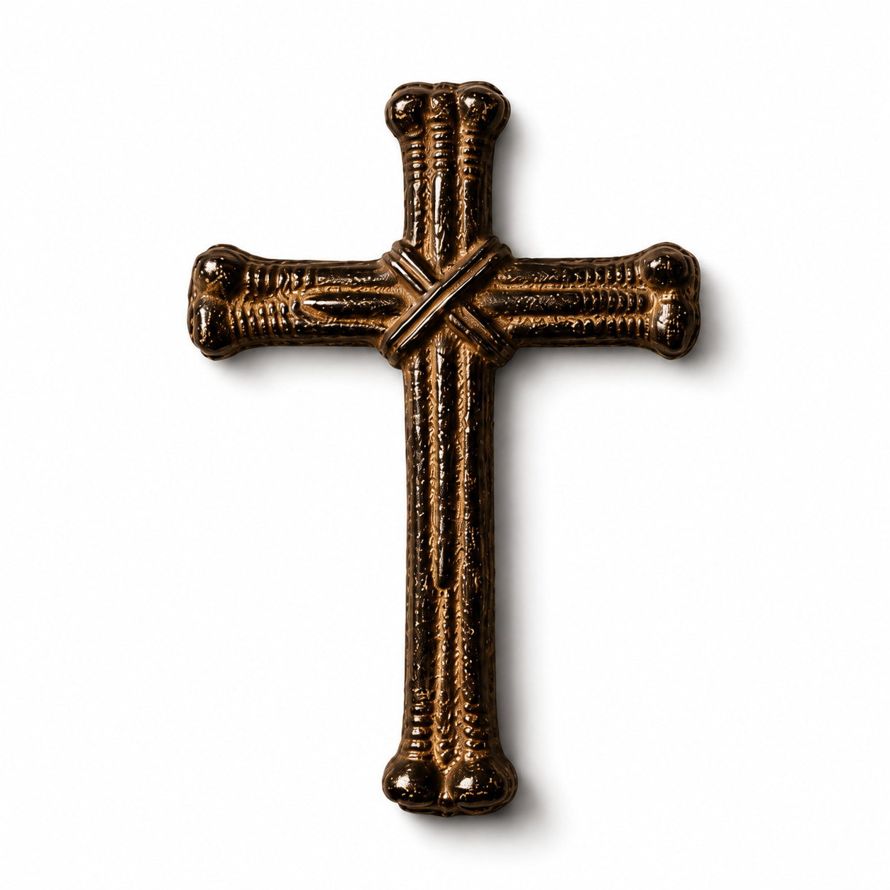 Antique English Cast Iron Cross — 6"