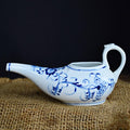 Vintage Blue Onion Porcelain Pouring Vessel