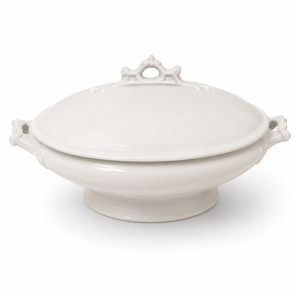 Antique J.W. Pankhurst Ironstone Footed Tureen