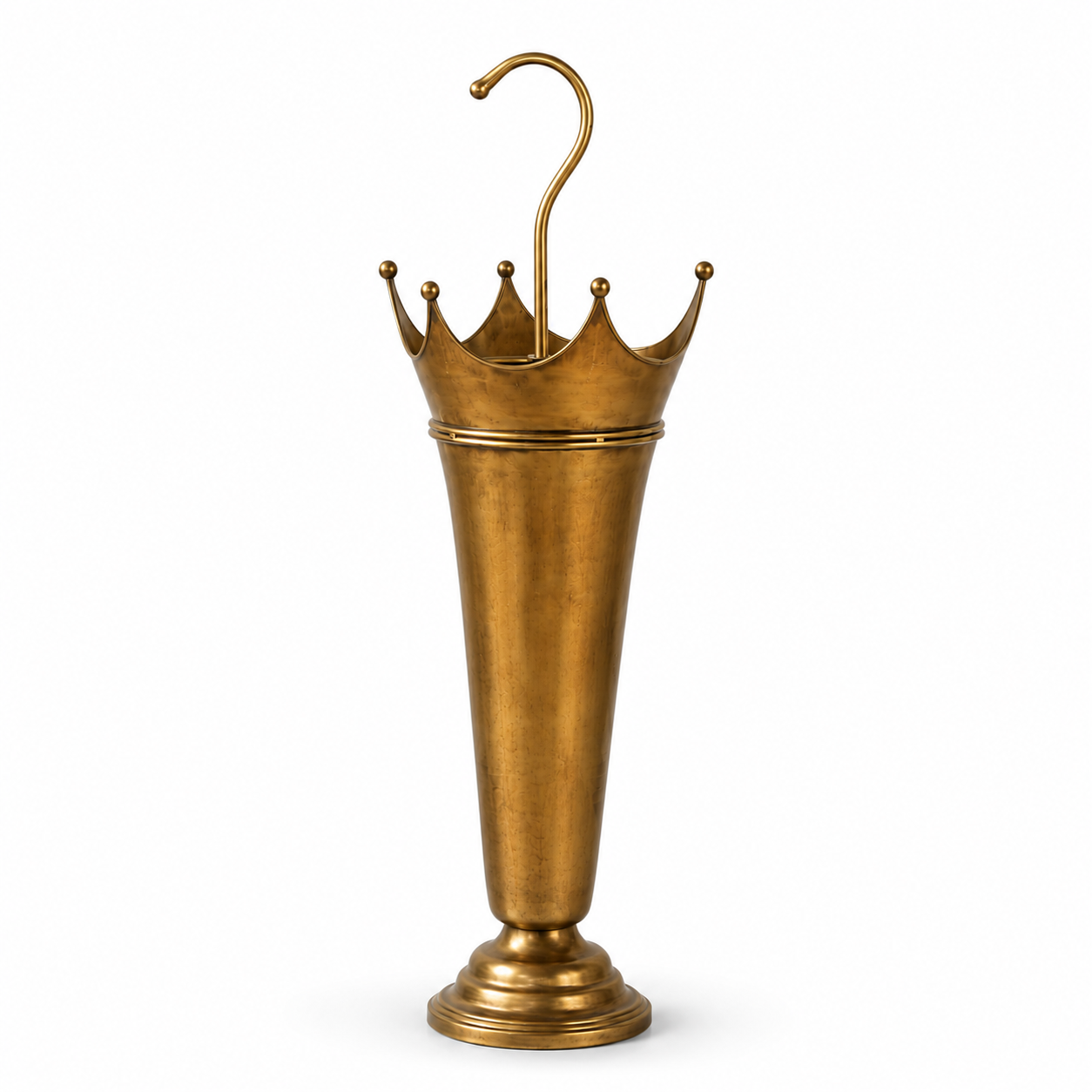 Antique Style Brass Crown Umbrella Stand