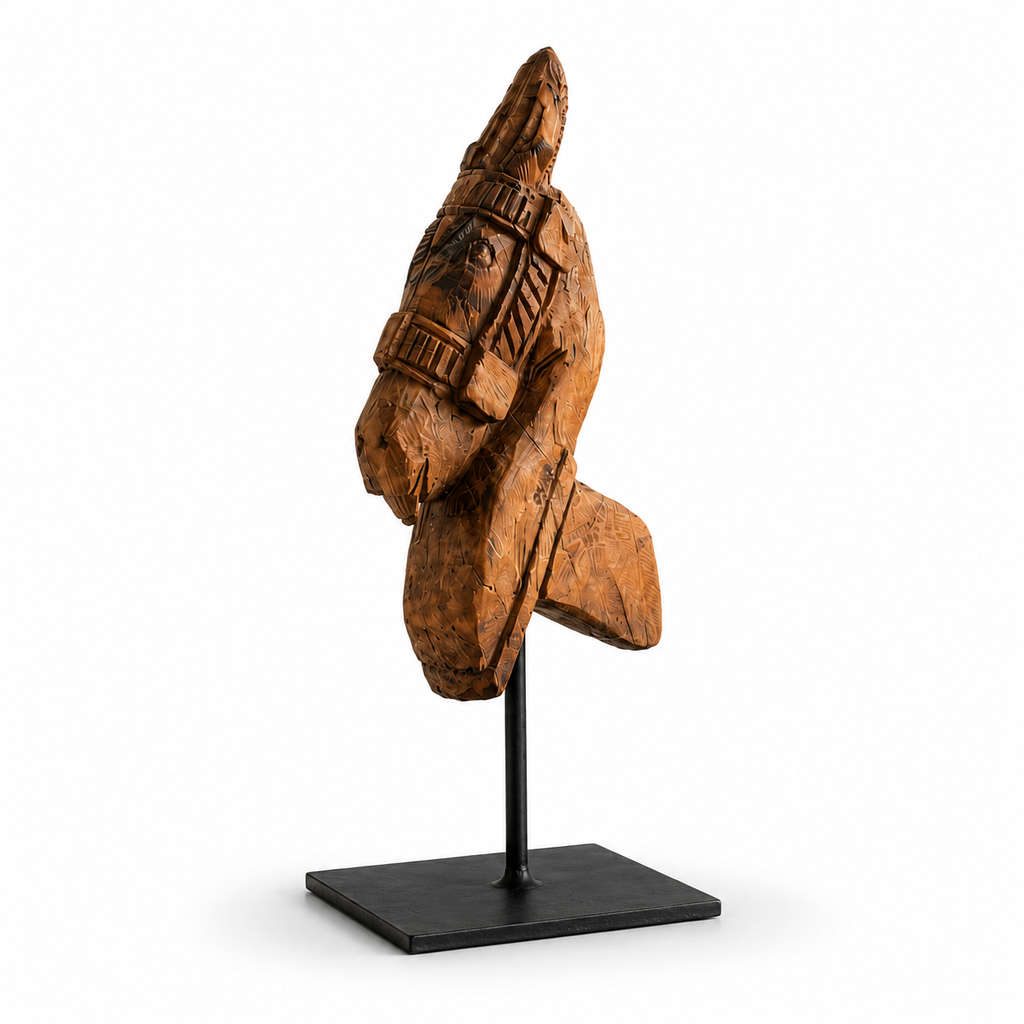 Architectural Horse Head Sculpture