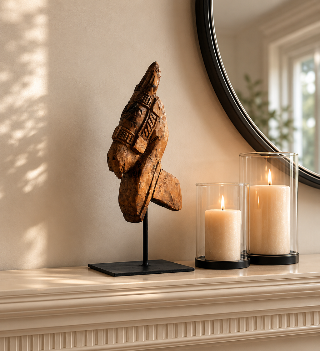 Architectural Horse Head Sculpture