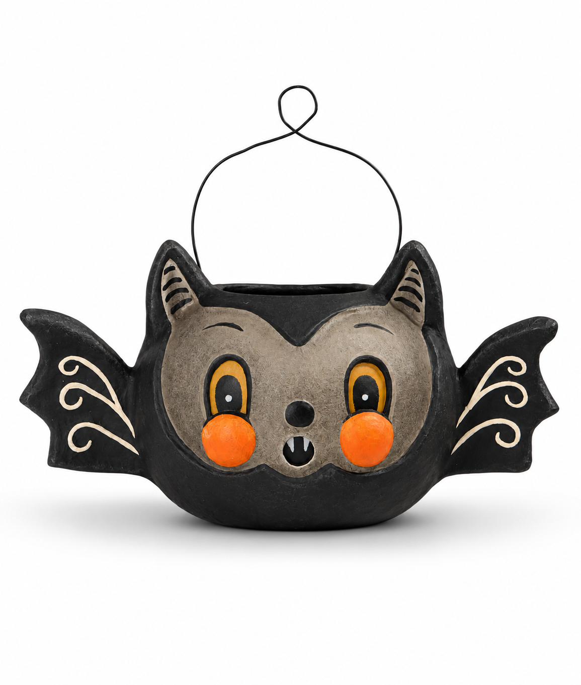 Batty Barnum Paper Mâché Halloween Bucket