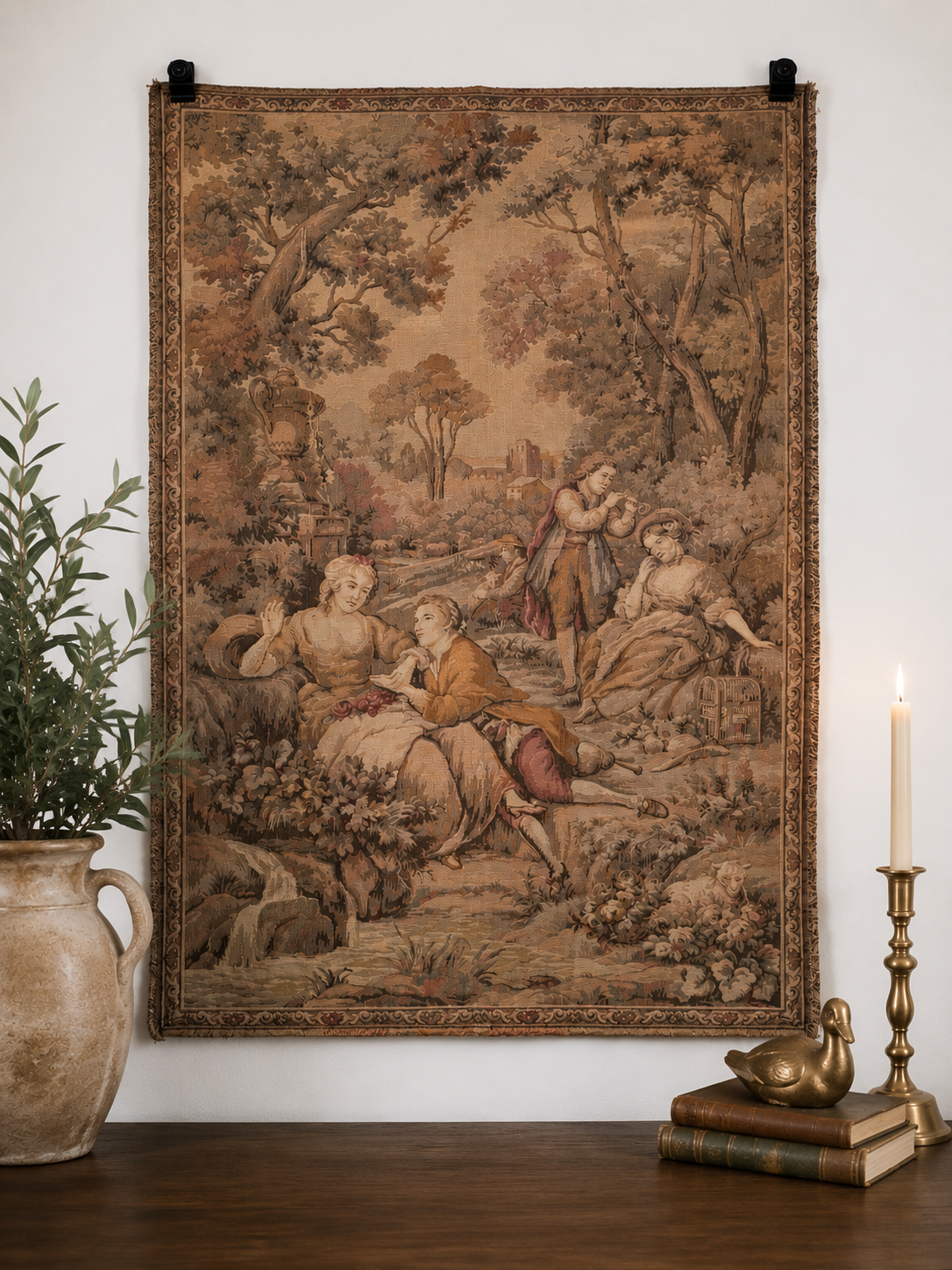 Belgian Pastoral Reverie Tapestry
