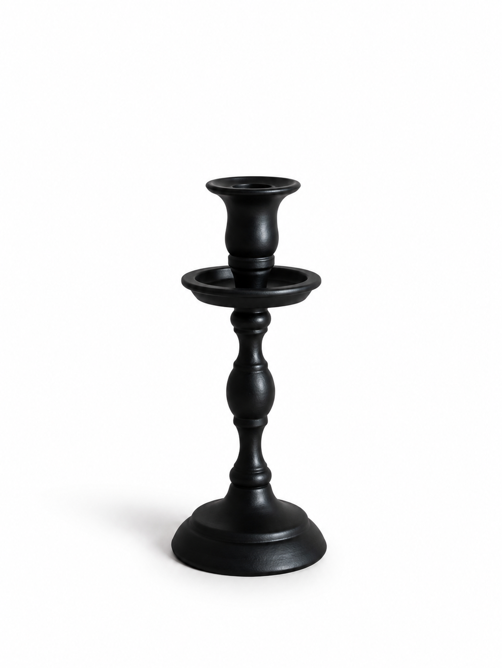 Black Empire Cast Iron Taper Candle Holder | 9.5"