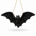 Black Velvet Bat Ornament | 16.75"