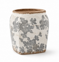 Blue Botanical Square Planter | Antique-Inspired