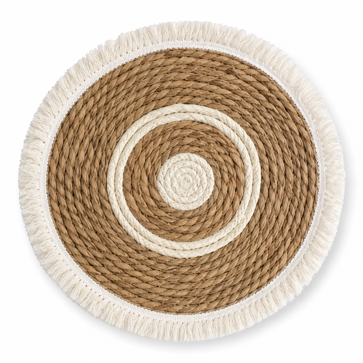 Braided Natural Fiber Round Placemat