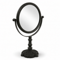 Classic Round Cast Iron Pivoting Vanity Mirror