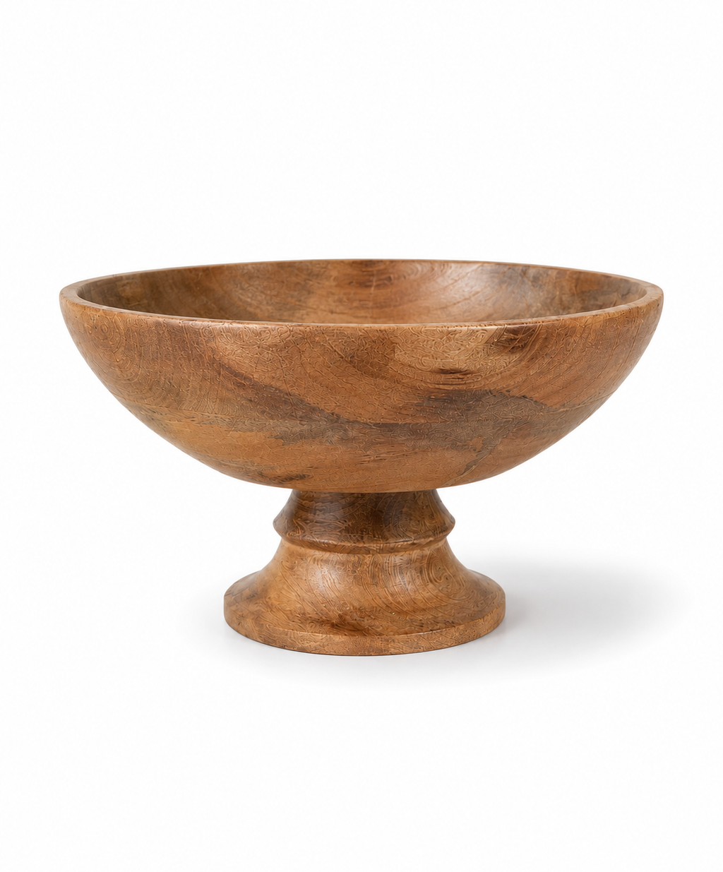 Classic Wood Pedestal Bowl
