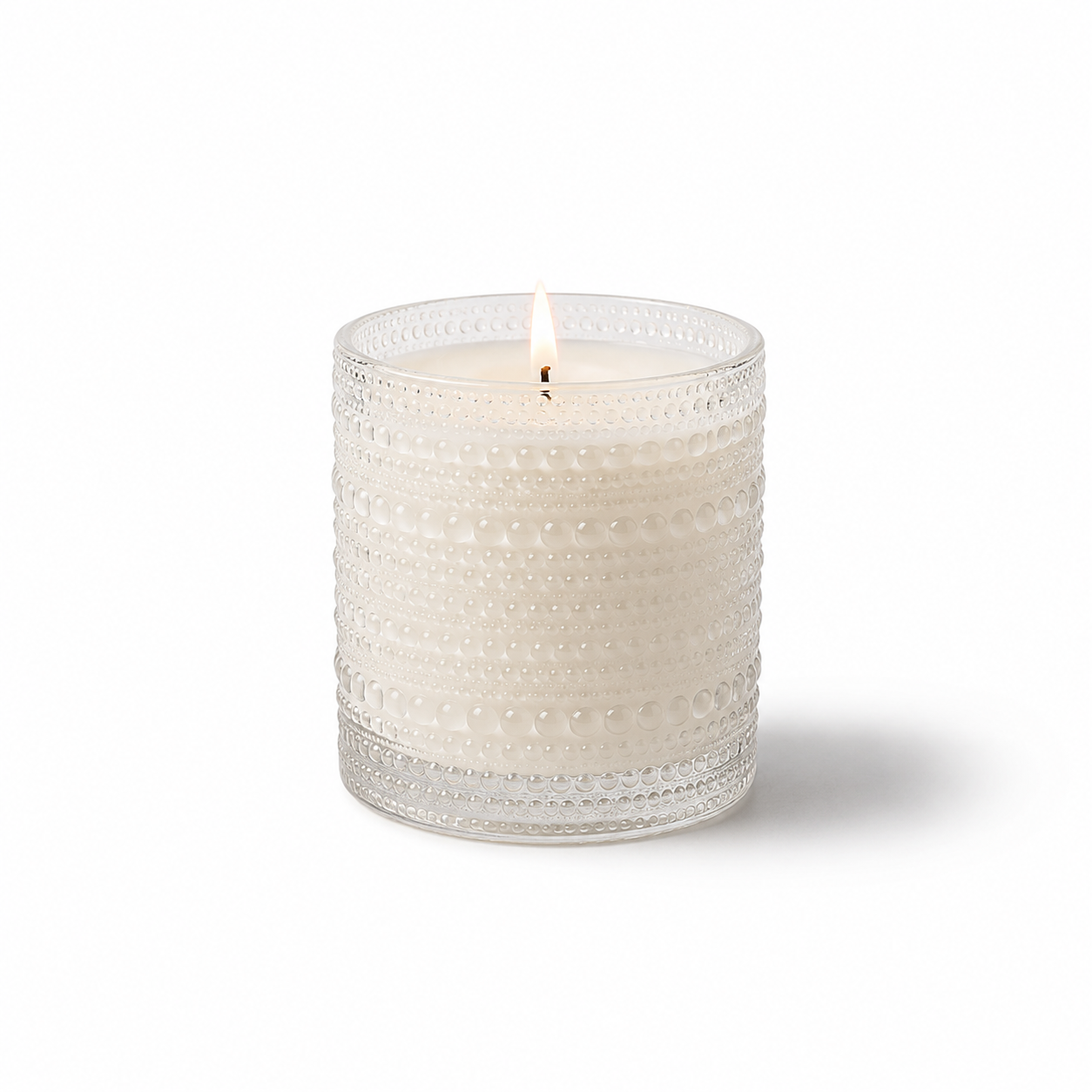 Clear Bubble Glass Candle | 10 Ounces