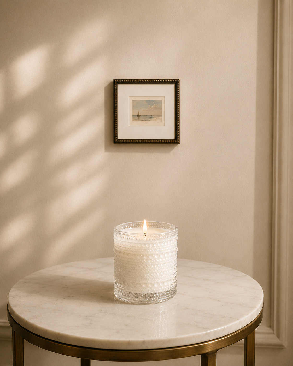 Clear Bubble Glass Candle | 10 Ounces