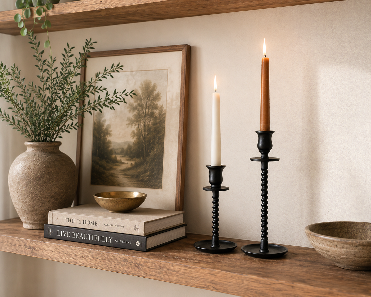 Corkscrew Taper Holder Black Small