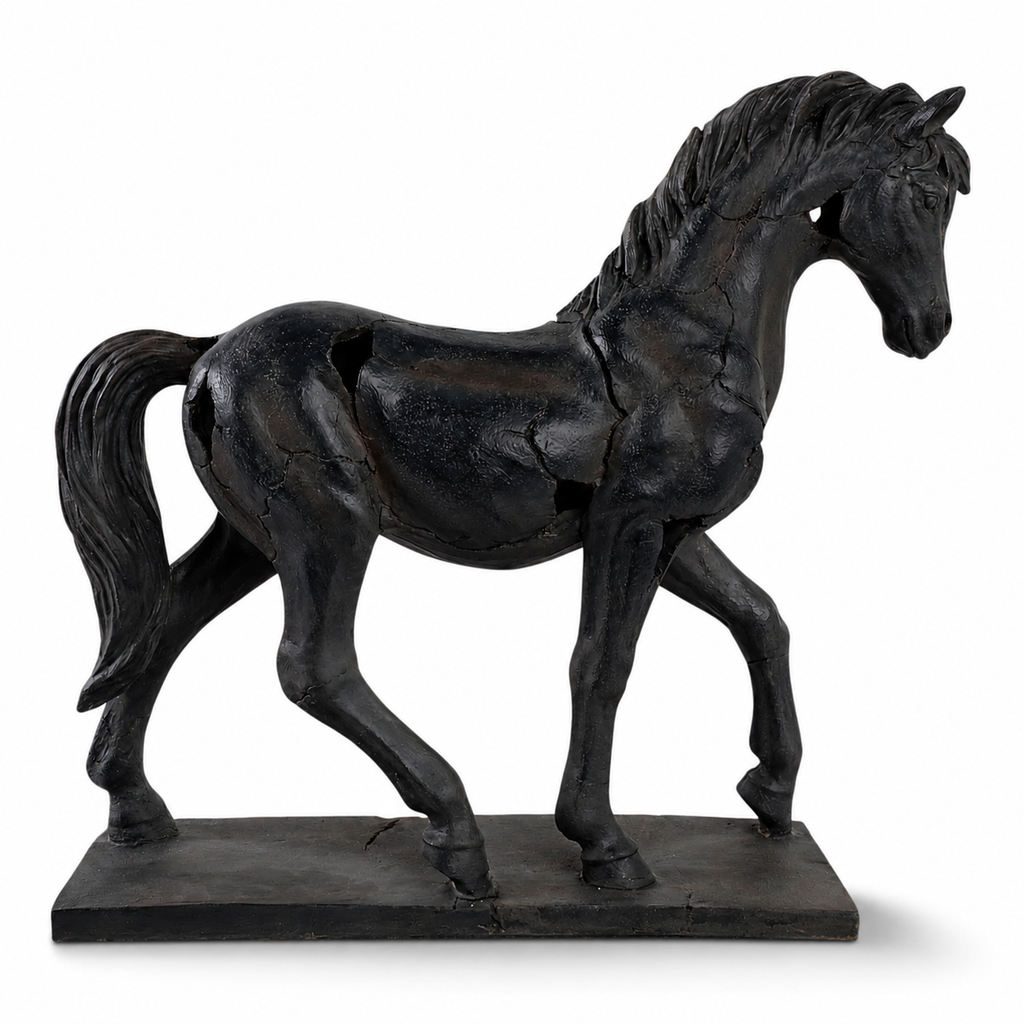 Cracked Horse Sculpture