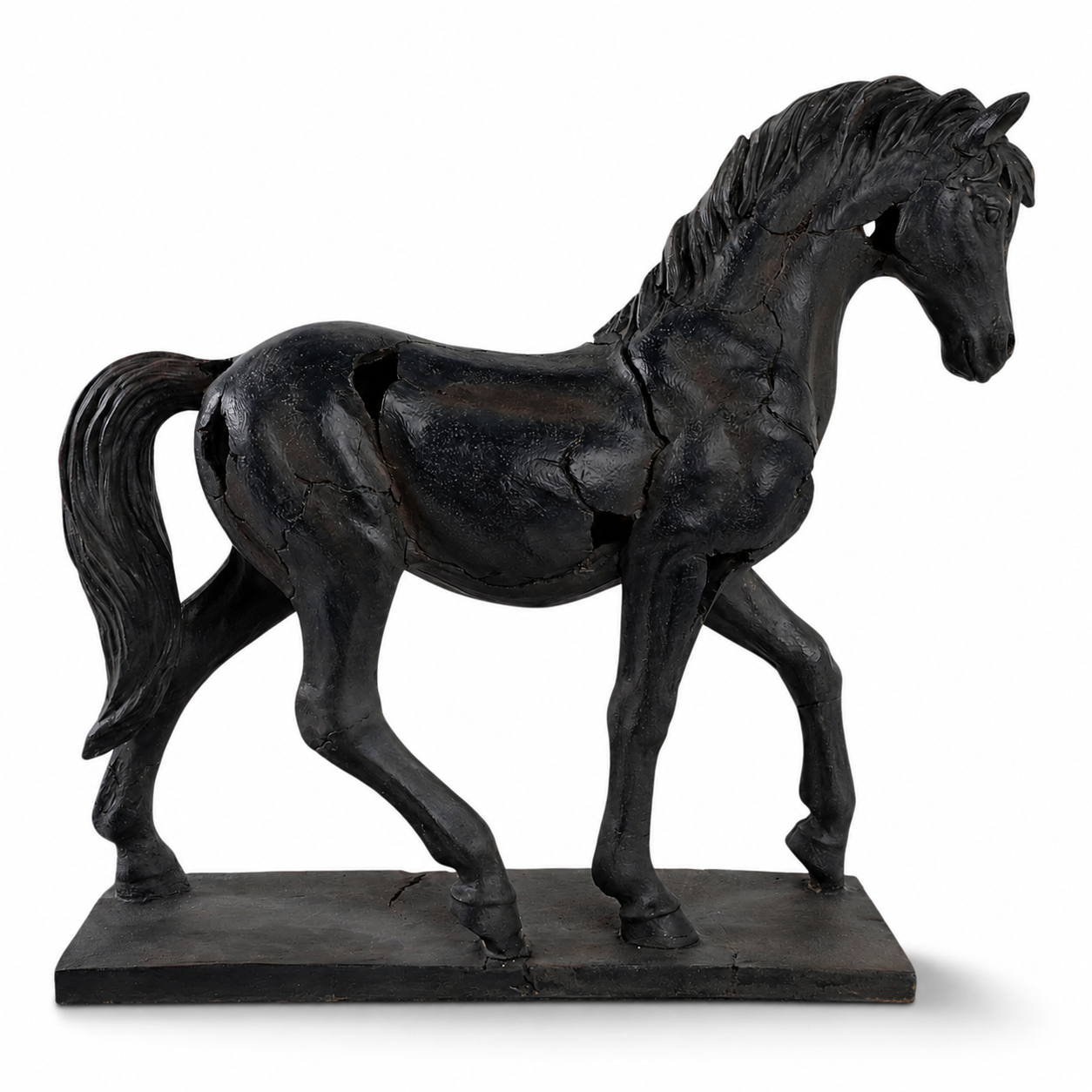 Cracked Horse Sculpture