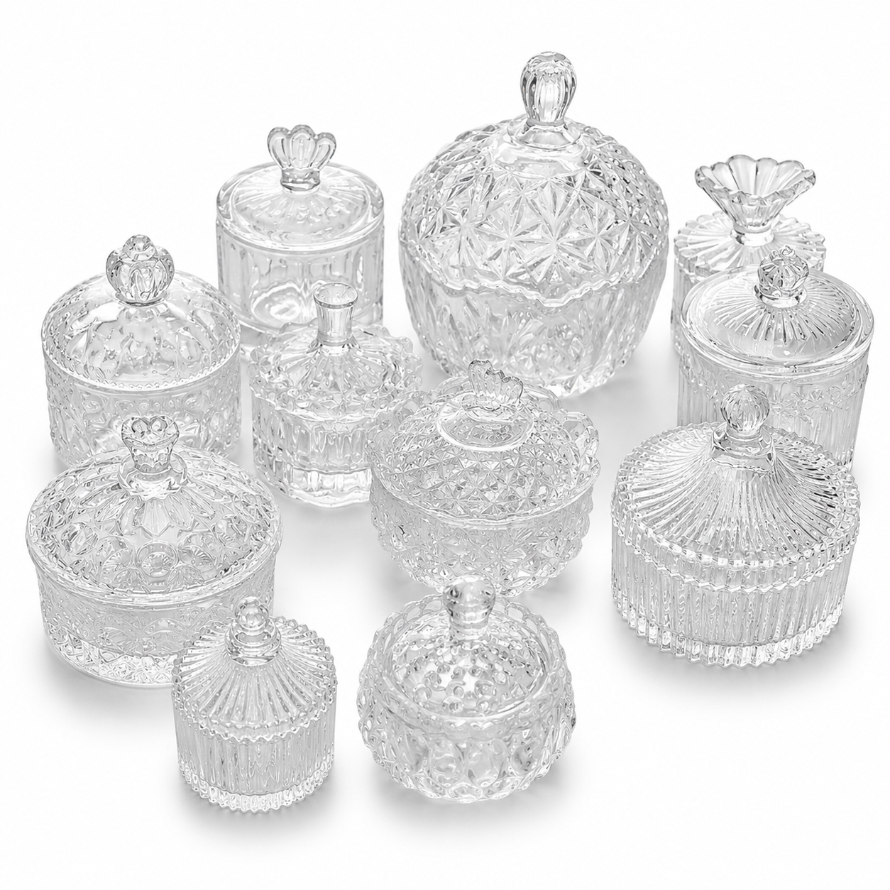 Crystal Glass Storage Jar