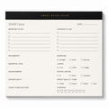 Daily Wellness Planner Notepad