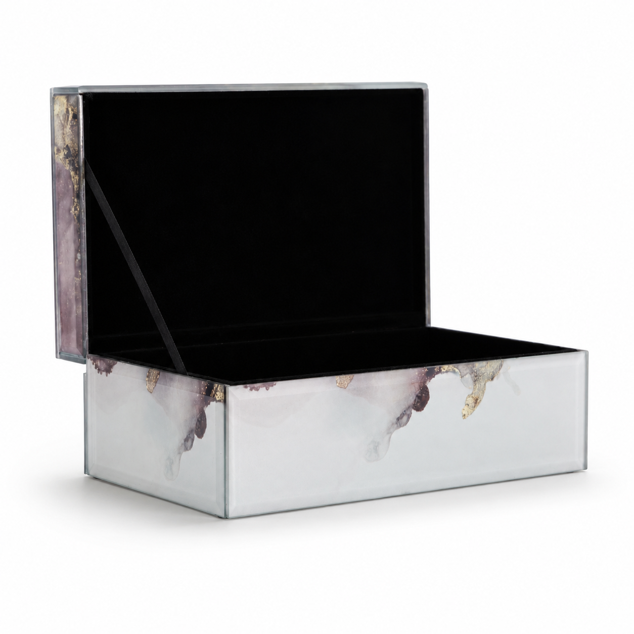 Decorative Wood Marbled Storage Box