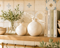 Decorative Pomegranate Cream Paper Mache