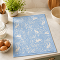 Forest Life Blue Cotton Tea Towel