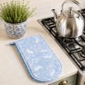 Forest Life Blue Double Oven Glove