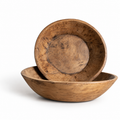 Found Vintage Wooden Dough Bowl | Natural | 14–16"