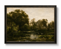 Framed Landscape Study | Vintage Oil Painting Reproduction JJ