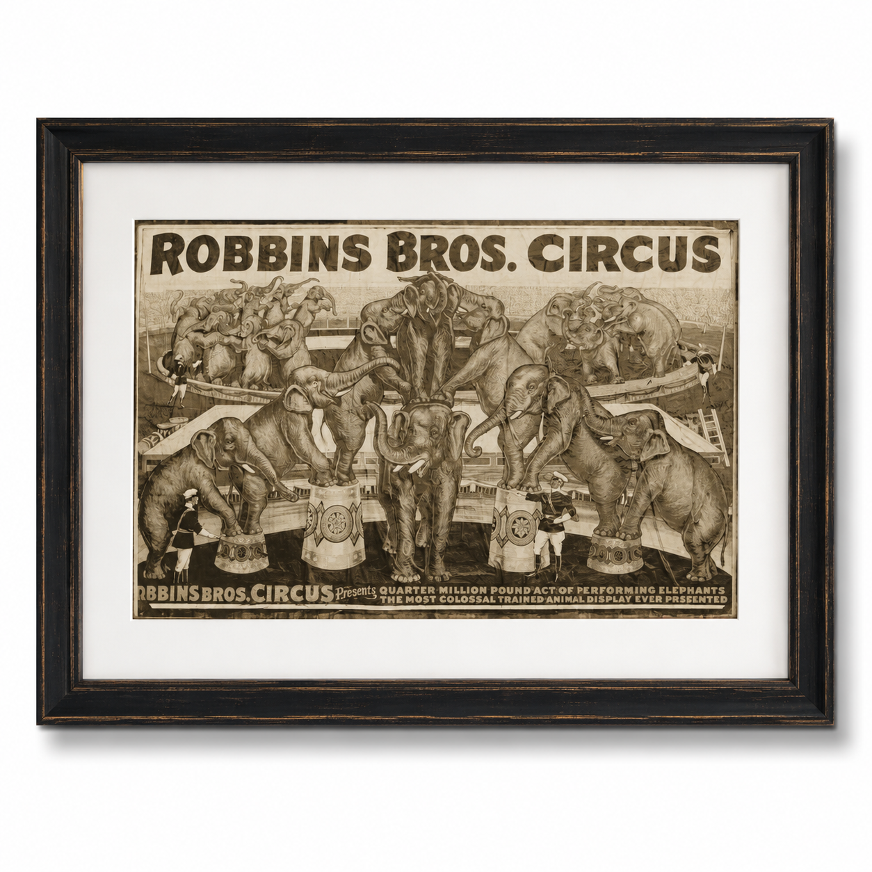 Framed Vintage Circus Poster