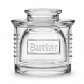 Glass French Butter Crock