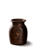 Hand-Carved Wooden Milk Jug