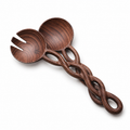 Handmade Walnut Wood Salad Server Set
