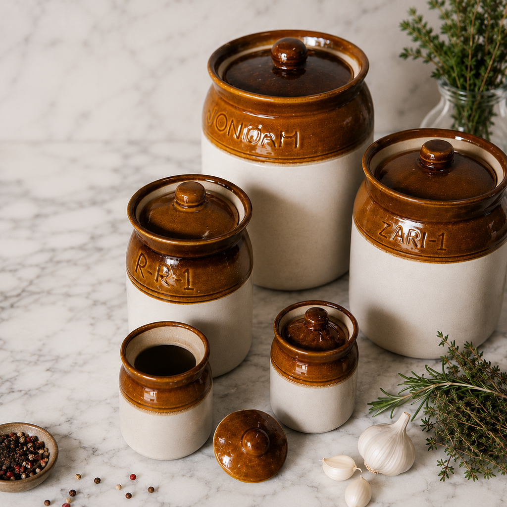 Handmade Indian Pickle Jars