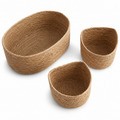 Handwoven Seagrass Nesting Basket Set