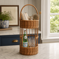 Handwoven Willow Bar Caddy