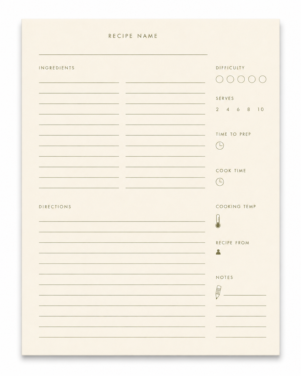 Heirloom Recipe Book