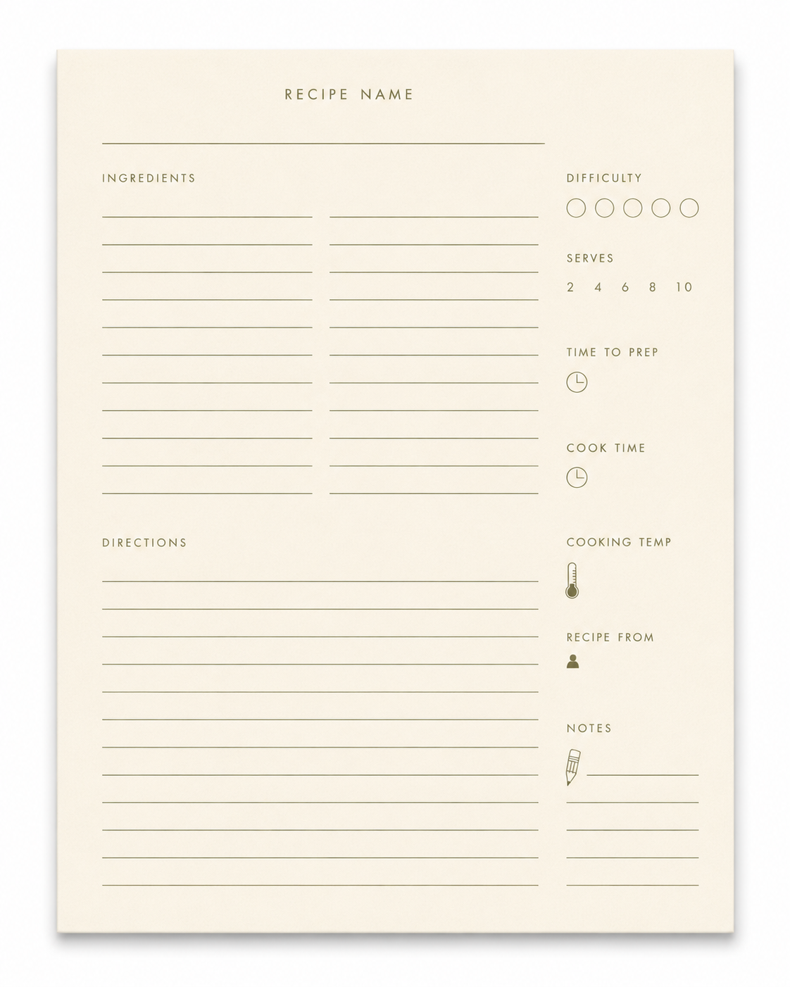 Heirloom Recipe Book