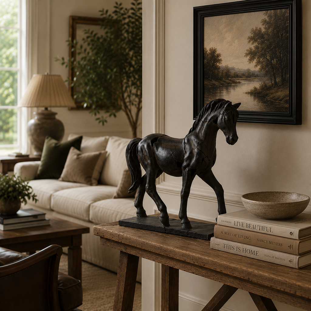 Cracked Horse Sculpture
