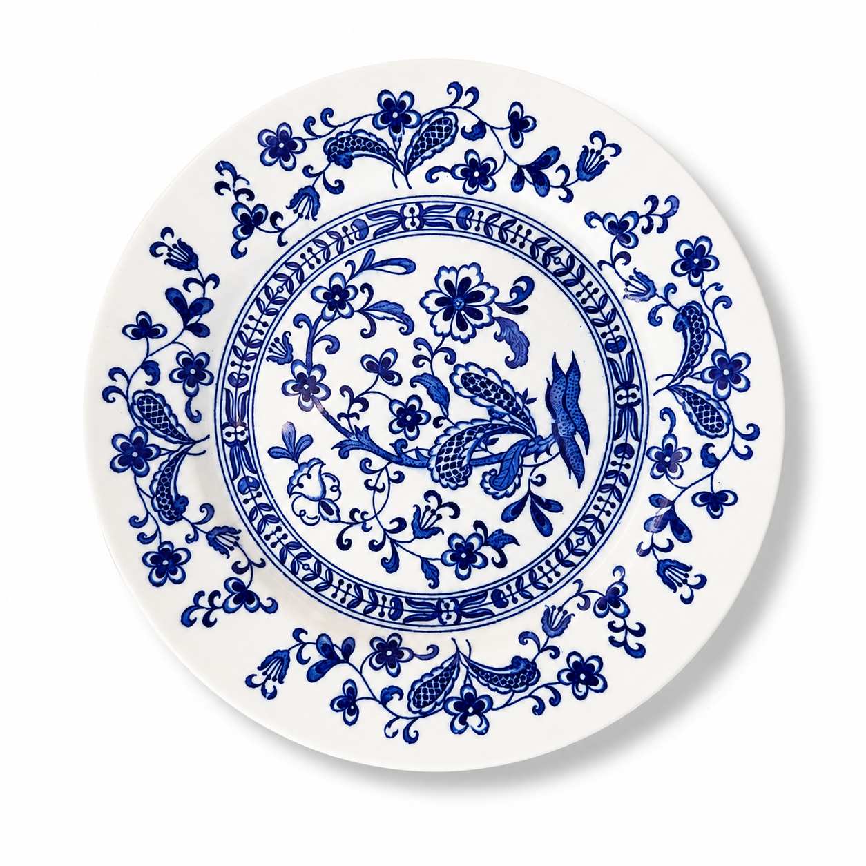 Vintage Japanese Blue Onion Dinner Plate